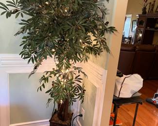 #11	Artifical Lighted Tree in Metal Box - 58" Tall	 $75.00 			
