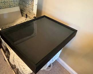 #21	Black Glass front Display Cabinet - 17x21x3	 $20.00 			
