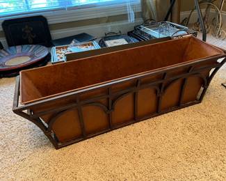 #33	Windox Box w/copper painted Box Planter - 30x9x9	 $30.00 			
