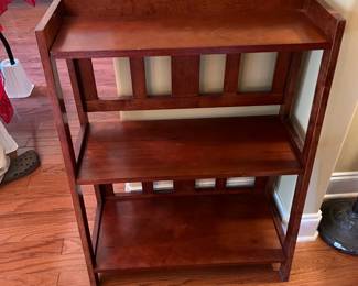 #59	Wood 3 Shelf Angled Bookcase - 28x9-12x34	 $100.00 			
