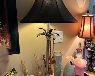 #63	Heavy Metal Base Lamp w/Siulverplate elephant on Base - 35" Tall	 $75.00 			

