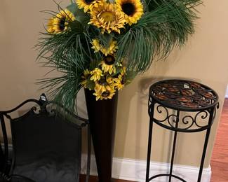 #67	Sunflowers in a Wood Vase painted Black - 54" Tall	 $30.00 			

