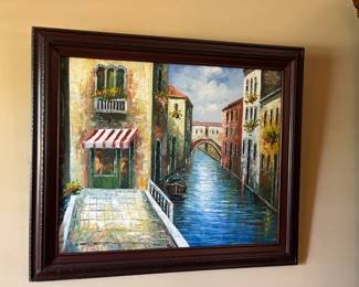 #70	Oil of Venice Framed - 29x25	 $40.00 			
