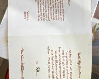 #107	Doll by Pauleen - Set of 2 Dolls - Blue & Pink NO. 530	 $40.00 			
