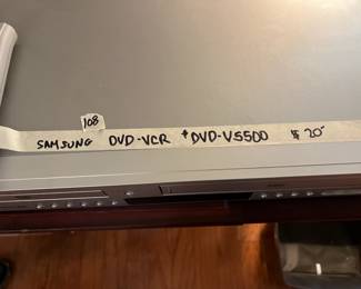 #108	Samsung DVD/VCR plus V550 Model	 $20.00 			
