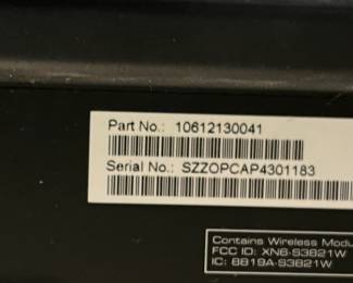 #109	Vizio Soundbar	 $50.00 			
