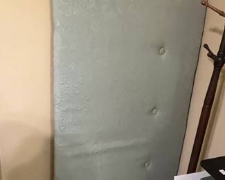 #130	Teal Green Fabric Covered Headboard - Mounts on the Wall - Queen Size - 63x37	 $75.00 			
