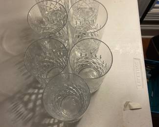 #172	ET	Crytal hi ball set of 7 glasses 	 $70.00 			
