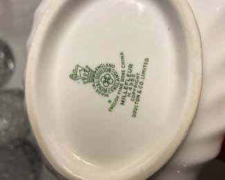 #167	ET	Royal Dalton Millefleur Sugar and creamer	 $30.00 			
