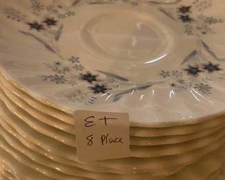 #163	ET	Royal Dalton Millefleur 6 place setting of 5 piece set china	 $120.00 			
#164	ET	Royal Dalton Millefleur 8 place setting of 5 piece set china	 $160.00 			
