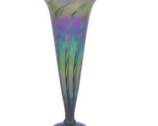 LUNDBERG STUDIOS TALL PULLED FEATHER VASE
