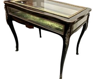 ANTIQUE FRENCH DISPLAY TABLE VITRINE