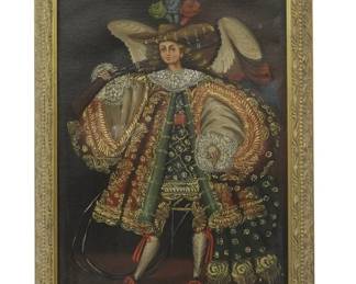 FINE CUZCO SCHOOL ARCHANGEL GABRIEL OIL PTG