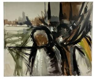 ETTA CIEN BENJAMIN ORIGINAL MCM ABSTRACT