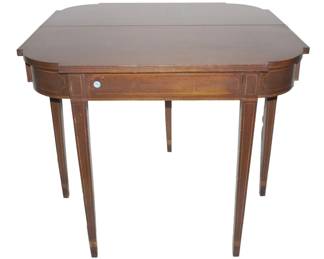 HEPPLEWHITE FOLDING CARD TABLE