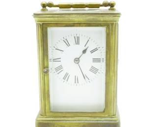 ANTIQUE BRONZE CARRIAGE CLOCK