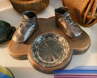 Baby Shoes on Ashtray