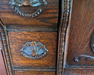 Ornate Sewing Machine Cabinet