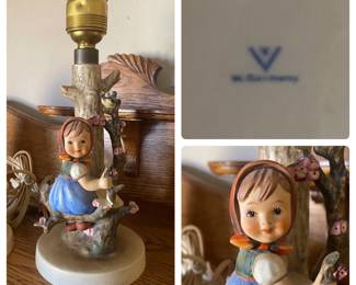 West Germany Lamp with Figure