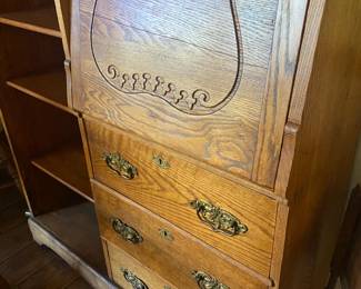 Antique Drop Front Secretary
