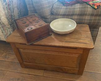 Wooden Box with Lift Top
