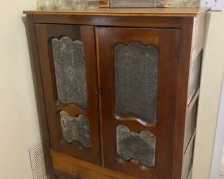 Punched Tin Pie Safe