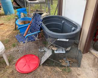 Cattle Water Tub and Live Traps