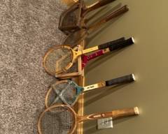 Vintage tennis rackets 