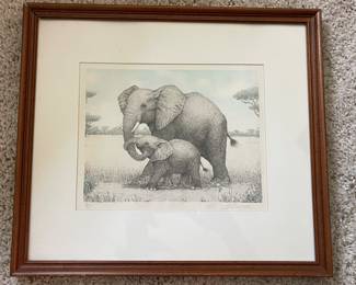 Elephant Motherhood by Sona