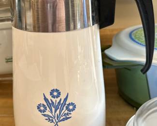 Vtg Corning Ware Coffee Pot