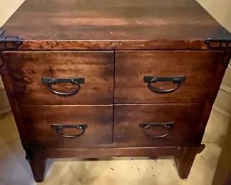 Antique 4-drawer Side Table