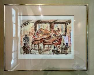 Vintage Pat O'Brien's Watercolor