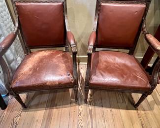 Antique Leather Chairs