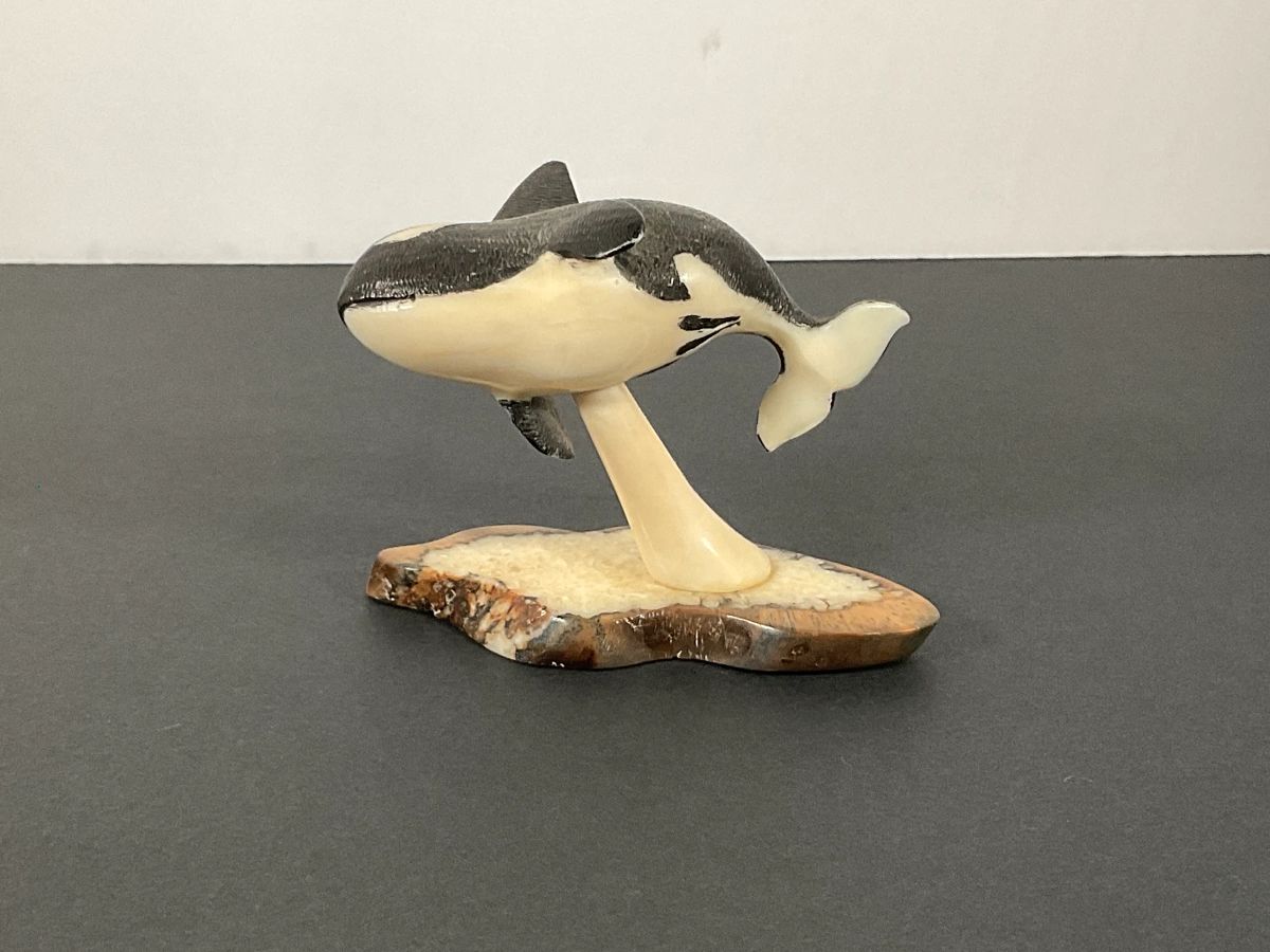 Point Hope Carved Orca