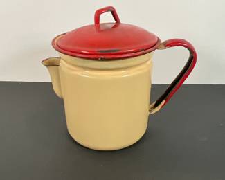 Old Iron /enamel Coffee Pot