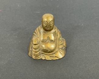 Small Solid Brass Buddha
