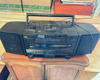 JVC cd player, cassette, radio
