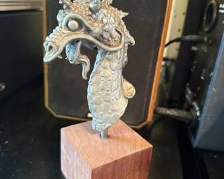 Dragon head statue