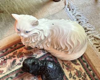 Cat statues