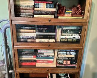Book case and books