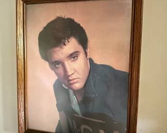 Elvis photo framed