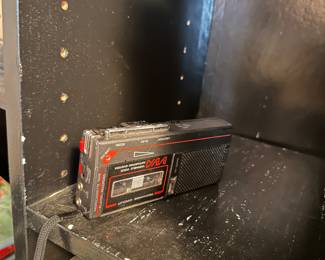 handheld cassette recorder