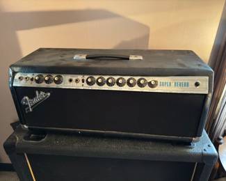 Fender Super Reverb 1968 Head Blackline Silverface