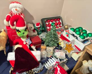 Christmas ornaments, decorations