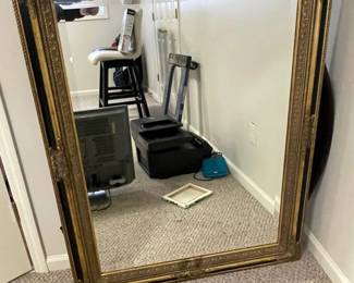 Large Black and Gold Mirror