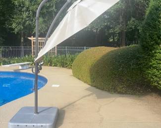 Large Patio Deck Umbrella with Stand