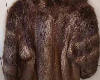 Brown Fur Coat Mid Length Furs By Hoffman
