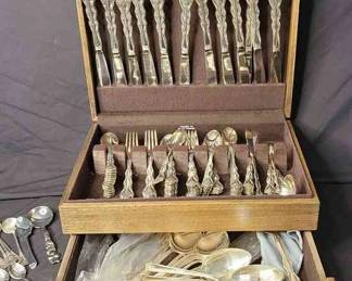 International Silver Plate Flatware Set with Misc. Pieces
