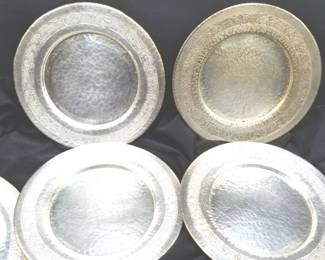 Vintage Hammered Plates