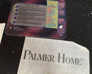 RF6 - $550 Palmer Home leather couch. 7' long